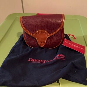 Dooney & Bourke Maroon Leather Coin Pouch